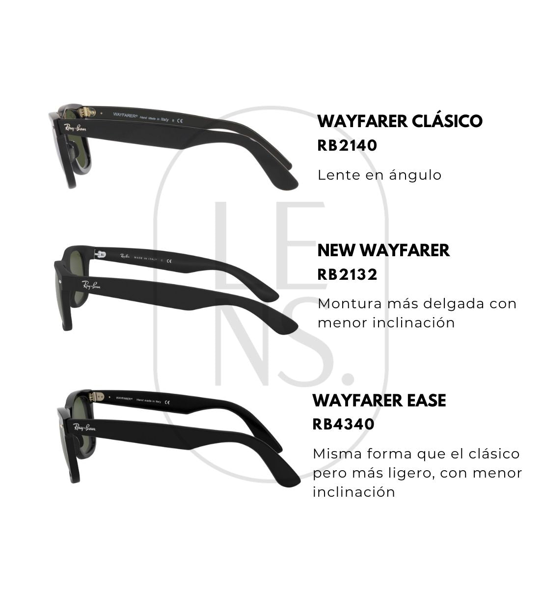 Gafas de sol Ray-Ban Wayfarer RB2140 901/58 Hombre y Mujer Original