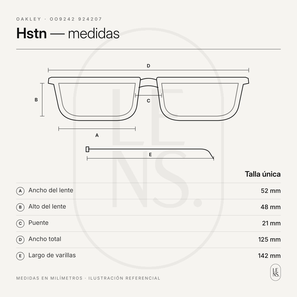 Oakley Hstn OO9242 – Gafas de Sol para Hombre · Marrón / Prizm Tungsten