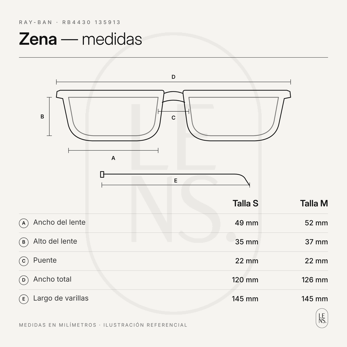 Ray-Ban Zena – Gafas de Sol Marrón Degradé